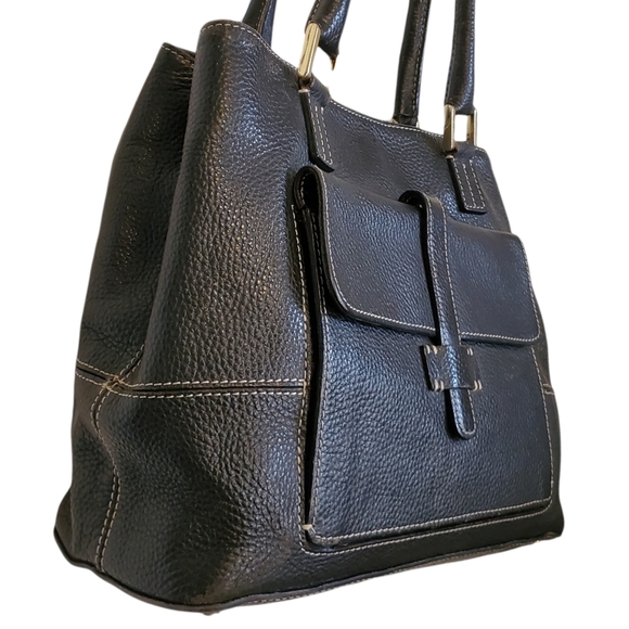 J. McLaughlin Bags J Mclaughlin Black Pebble Leather Shoulder Bag